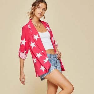 Hot Pink Star Blazer